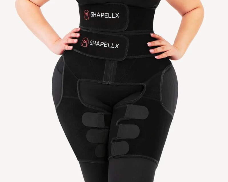 Neosweat waist and thigh trimmer